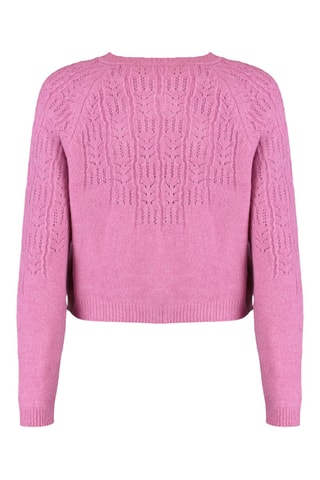 Casaco de malha regular - Rosa