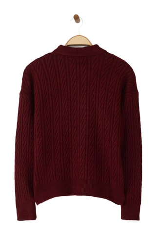 Camisola oversize - Bordô