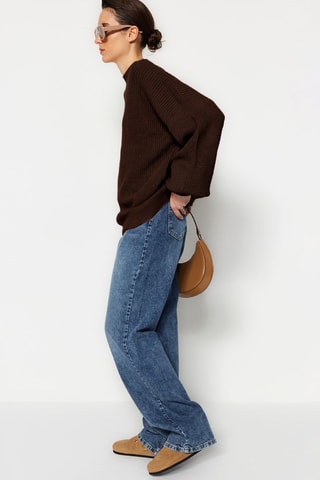 Camisola oversize - Castanho
