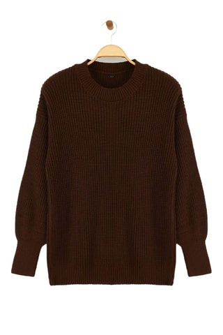 Camisola oversize - Castanho