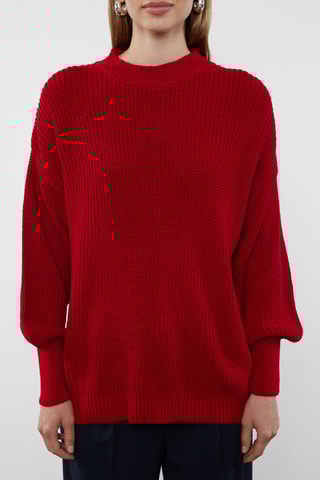 Camisola oversize - Vermelho