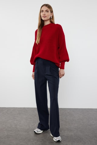 Camisola oversize - Vermelho