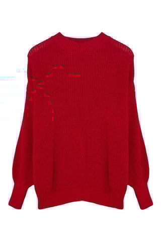 Camisola oversize - Vermelho