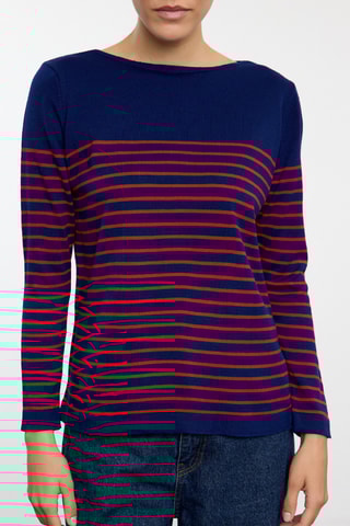 Camisola regular - Azul-marinho