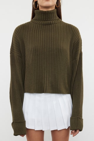 Camisola oversize - Caqui