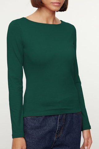 Top slim - Verde-esmeralda