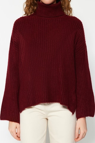 Camisola oversize - Bordô