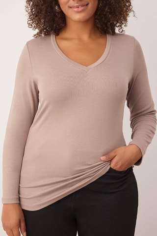 Top slim - Bege