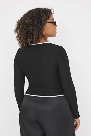 Top slim - Noir