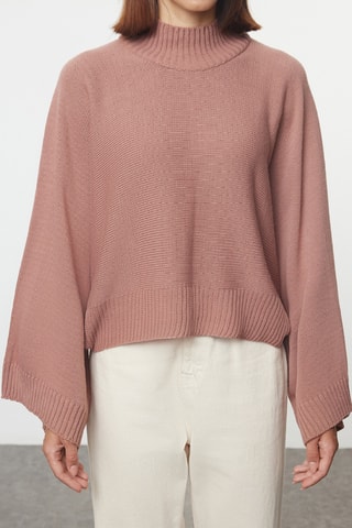 Camisola oversize - Rosa-velho