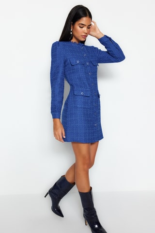 Vestido-camisa - Azul