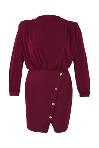 Vestido justo - Bordô