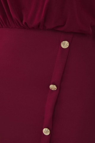 Vestido justo - Bordô