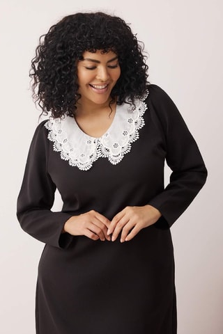 Vestido trapézio - Preto