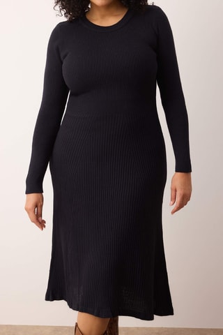 Vestido-camisola - Azul-marinho