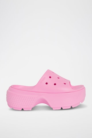 Mules com plataforma Crocsiz - Rosa - Undiz