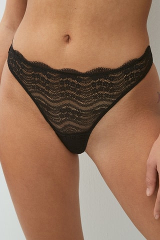 LINGERIE BAS LINGERIE STRING EASIZ NOIR