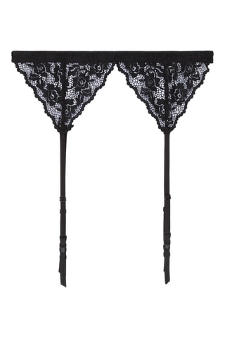 Cinta de ligas e tanga Bestfriendiz - Preto