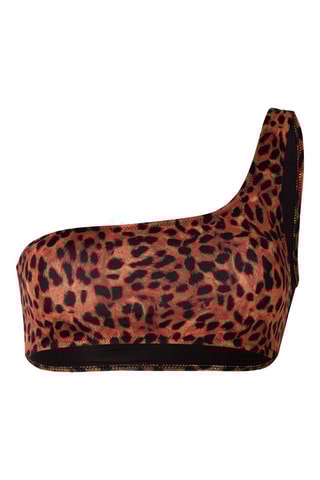 Bikinitop Nosymetriz Leoiz Beige en Zwart