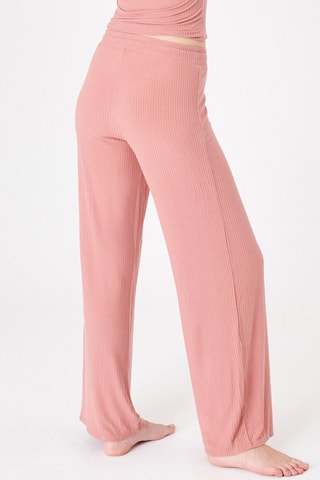 Broek Hoge Taille Wide Legs Newbasiciz - Roze - Undiz