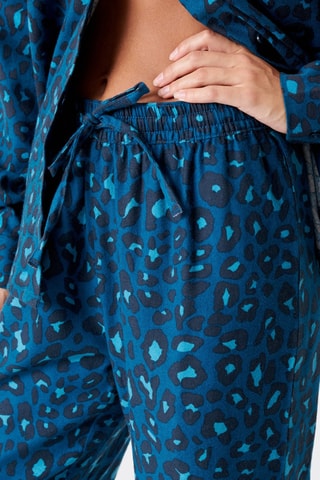 Broek Wide Legs Checkchemiz  Blauw