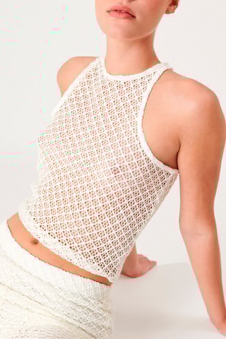 Crop Top Beacheriz Wit