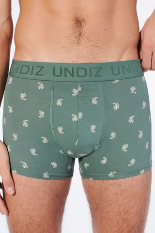 Boxers Repeatiz - Azul-petróleo e cru