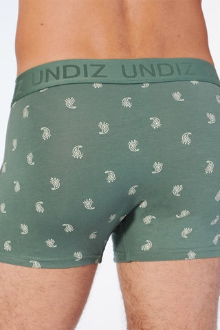 Boxers Repeatiz - Azul-petróleo e cru