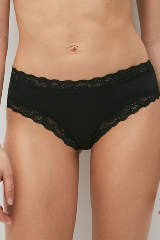 Cueca Skinny-cheeky - Preto