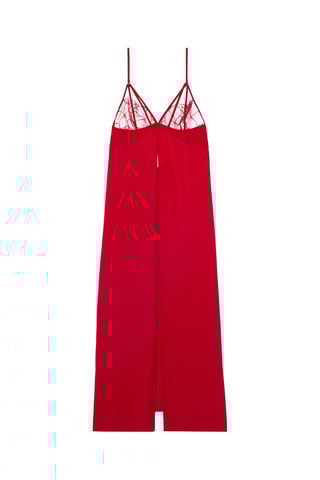 Babydoll comprido Nastriniz - Vermelho