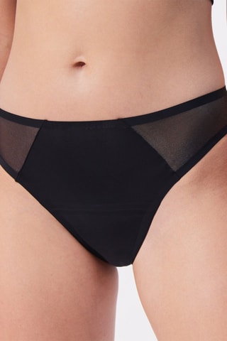 Cueca menstrual Gloriaz - Fluxo intenso - Preto - Undiz