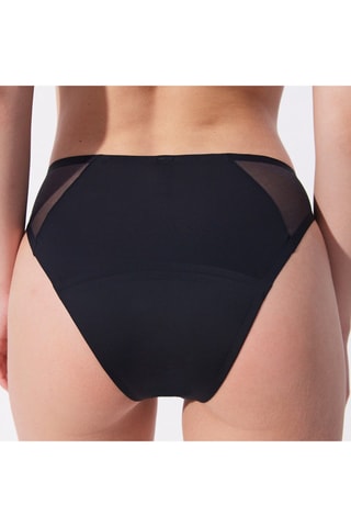 Cueca menstrual Gloriaz - Fluxo intenso - Preto - Undiz