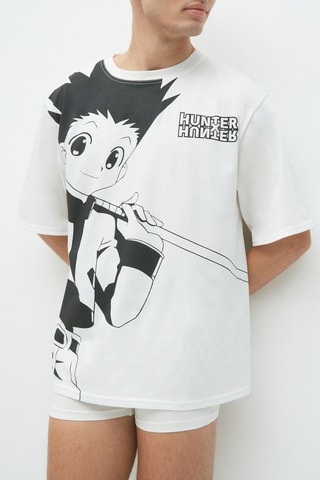 T-shirt Gon Freecss Hunter x Hunter Hunterhuntiz Branco