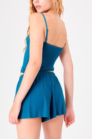 Short Carrylaciz Pauwblauw