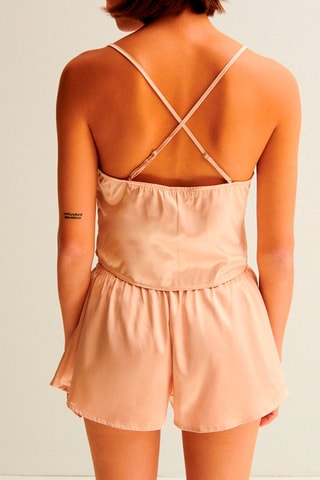 Crop top Topstrapiz Bege