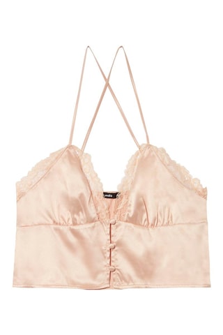 Crop top Topstrapiz Bege