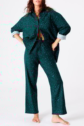 Blouse Checkchemiz - Pauwblauw