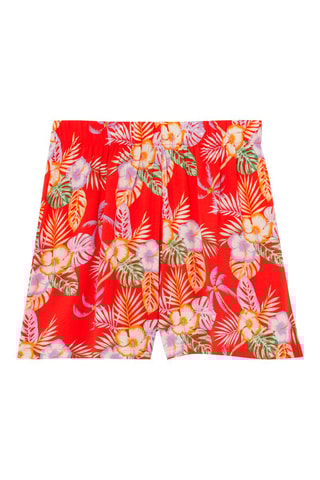 Calções de cintura subida Sungoyaviz Vermelho e laranja