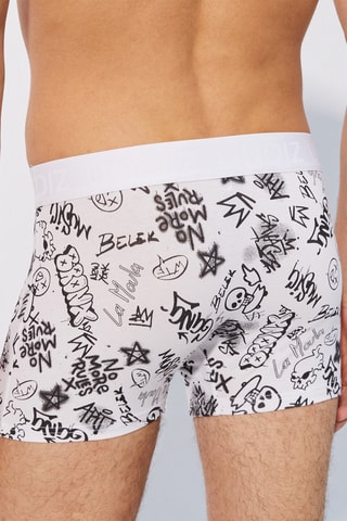 Boxer Repeatiz Graffitiblakiz Wit