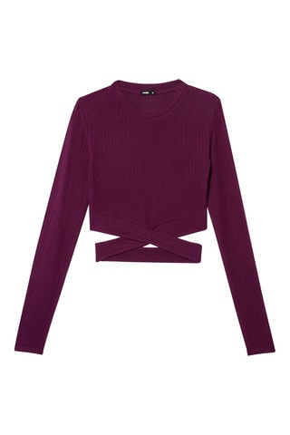 Crop top Manchcroisiz Bordô