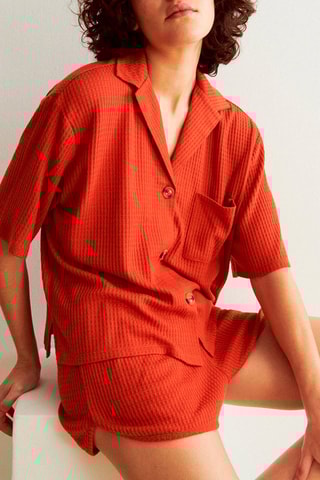 Calções casual Gaugoutiz Vermelho-tijolo
