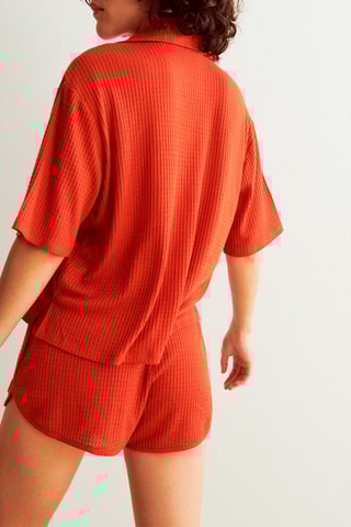 Calções casual Gaugoutiz Vermelho-tijolo