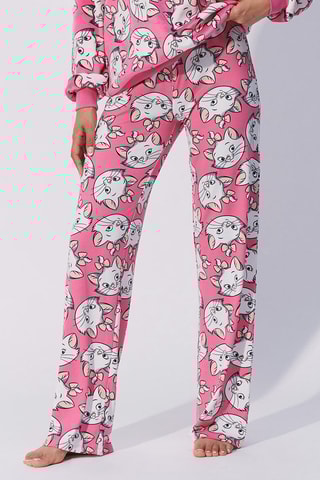 Calças de pijama direitas Marie Os Aristogatos Disney Marieliz - Rosa