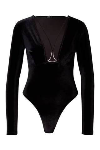 Body-string em veludo Bodyperliz Preto