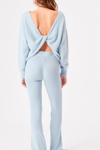 Calças flare Pantknitiz - Azul