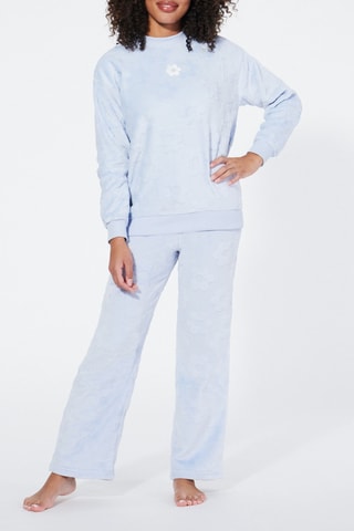 Sweat de pijama Fluffysiz - Azul-celeste