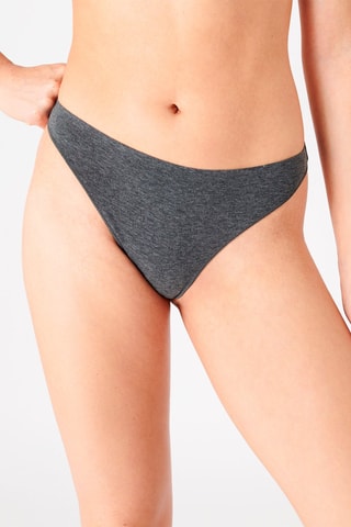 Tanga Cottoniz Cinzento-escuro mesclado
