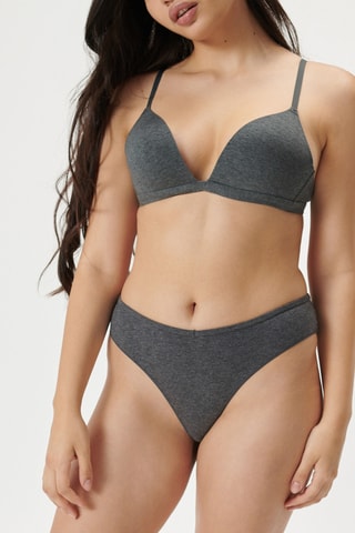 Soutien push-up Cottoniz - Cinzento-escuro mesclado