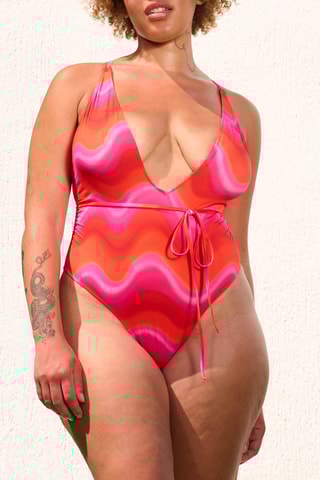 Badpak tie and dye Sammiz Oranje en Roze