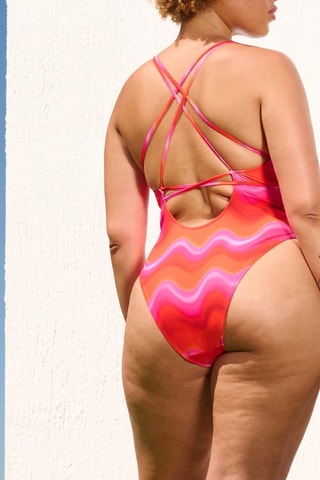 Badpak tie and dye Sammiz Oranje en Roze